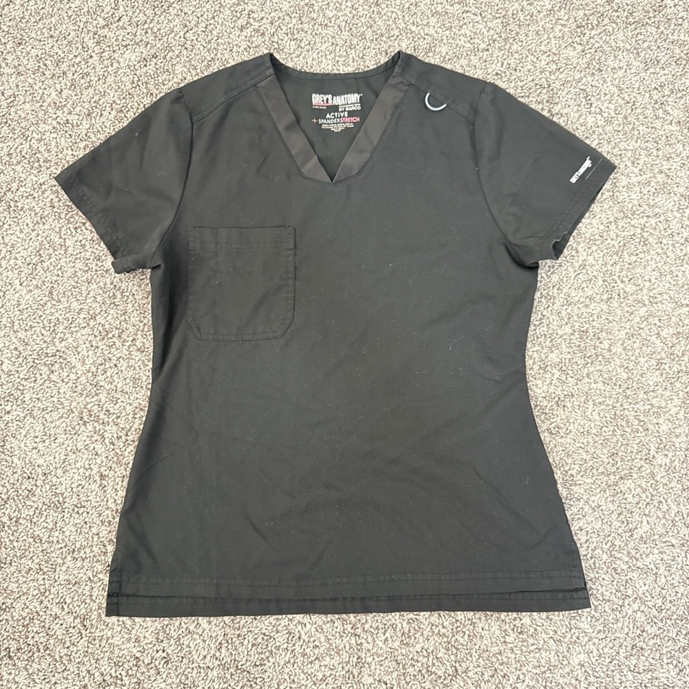Grey's Anatomy Women's Black Short Sleeve Top